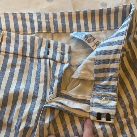 Blue and cream striped dress pants - Picture 2 of 3